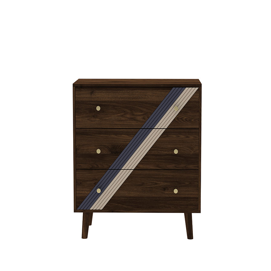 Harbor Sash 3-Drawer Cabinet